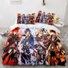 Gioco Genshin Impact Comforter Bedding Sets Quilt Bed Cover Duvet Cover Pillow Case Sets Bambini Taglia Adulto