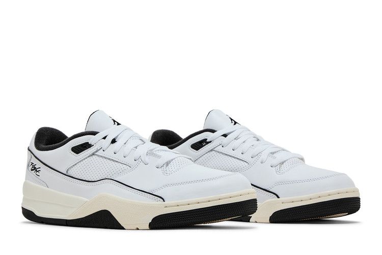 Jordan Flight Court White Sail Black
