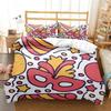 Cartoon Cute Print Digital Print Polyester Bedding Sets Boys Covers Boys Bed Linen Set Teens Bedding Set