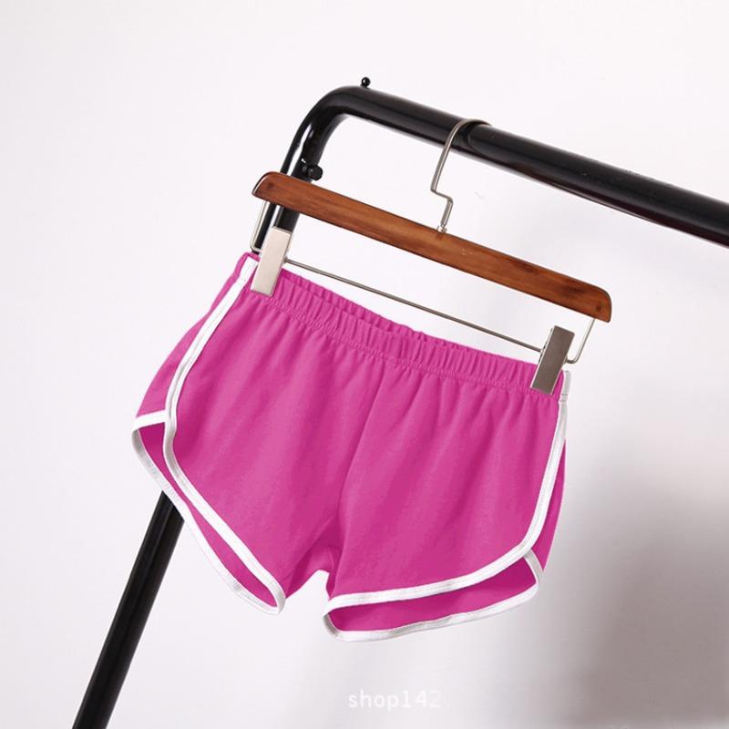 Sports Shorts Women's Home Casual Solid Color Yoga Beach Pants Candy Color Hot Pants