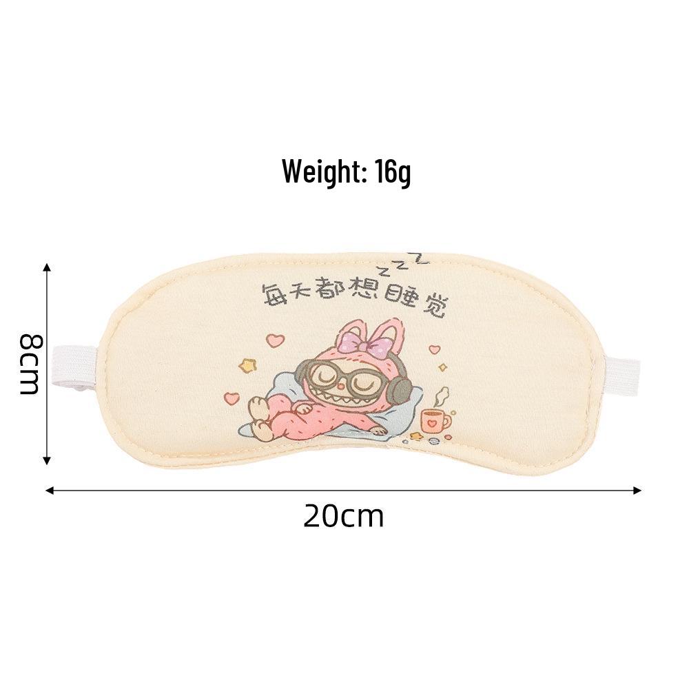 

Reversible Cotton Cartoon Sleep Mask for Men & Women – Cute, Breathable, Eye Protection, Fatigue Relief, Ideal for Travel and Sleeping.