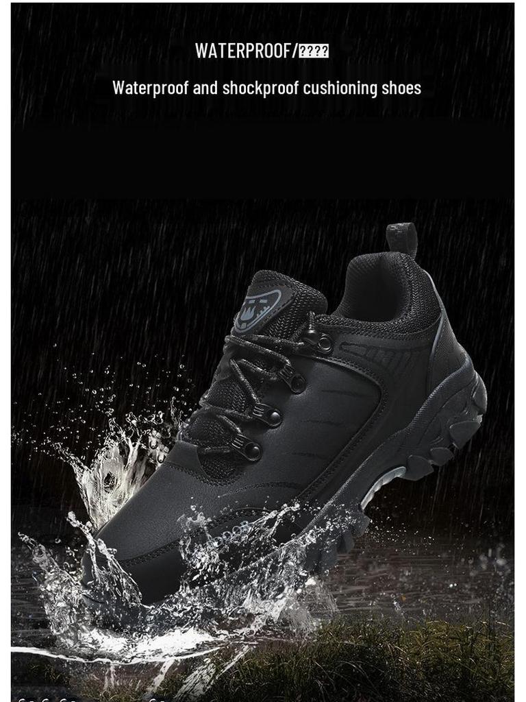 Men's Low-Cut Non-Slip Outdoor Hiking Shoes - Versatile, Wear-Resistant for Camping and Walking