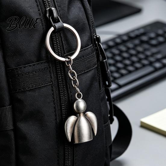 Zinc Alloy Pendant Angel Keychain for Backpacks Shape Metal Car Bag Accessory Key Ring Pendant Schoolbag Handbag Charm Decoration Accessories