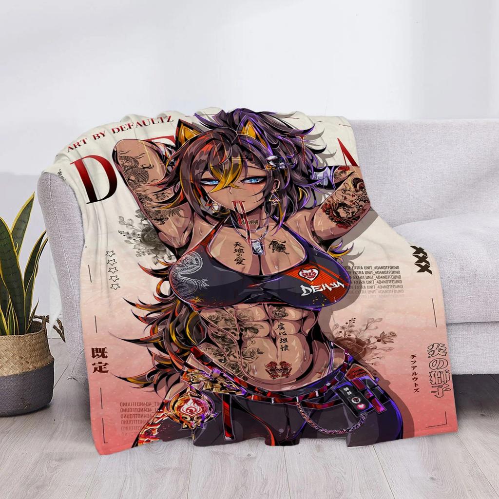 Hentai Personalizowany Koc Koc na Łóżko Dom i Dekoracja Narzuta Sofa Kolano Anime Puszysty Miękki Luksusowe Pledy Dziecięce Uroczy Tekstylia