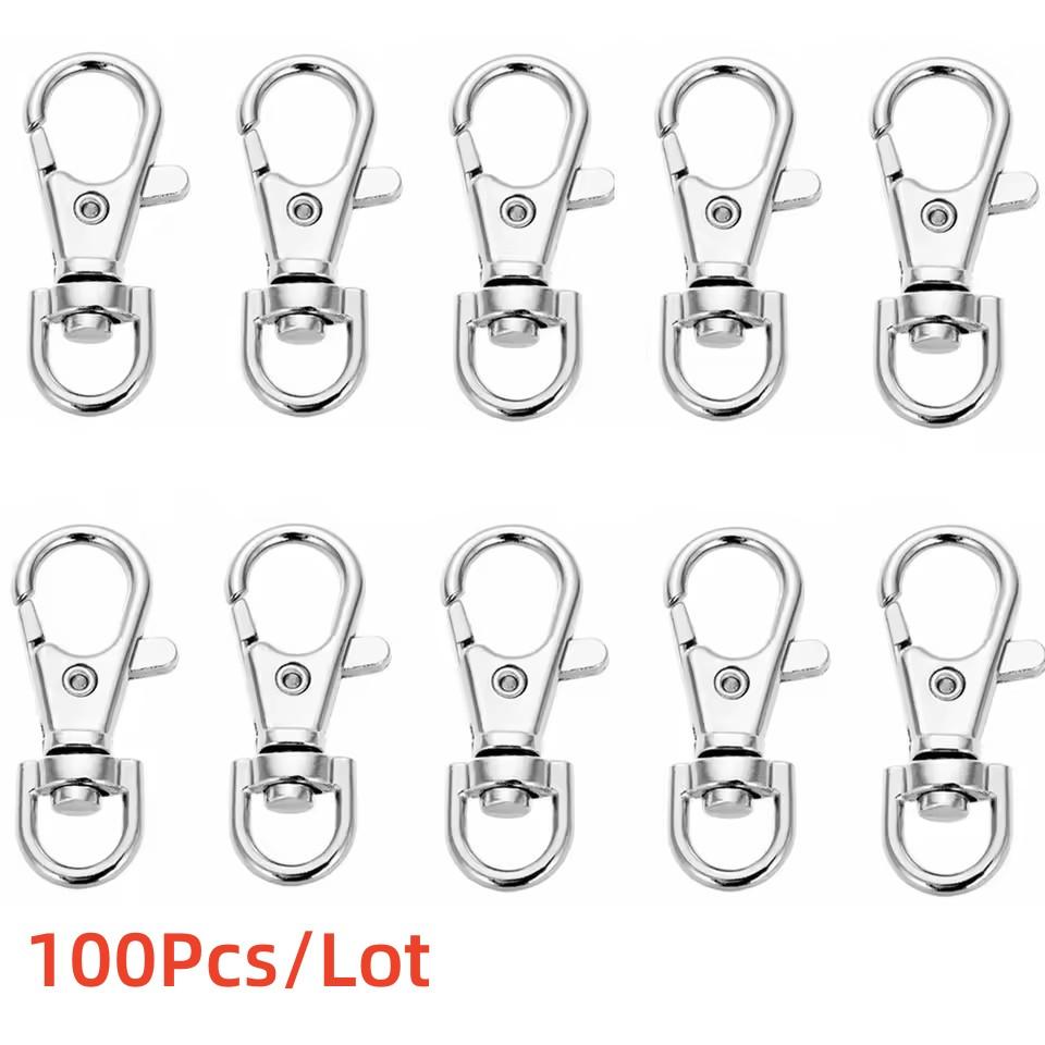 10/20/100/Lot Vergoldete Versilberte Schmuckzubehör Karabinerhaken für Halskette&Armbandkette DIY