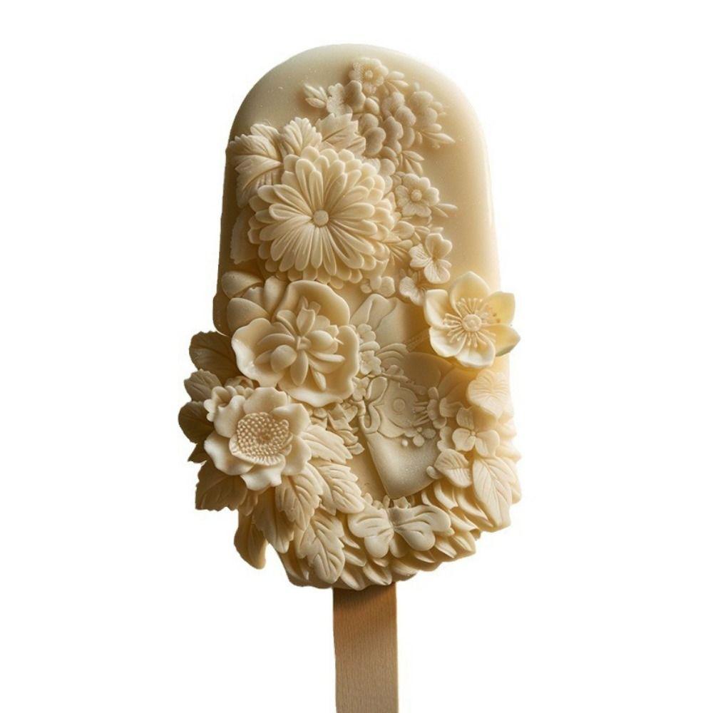 Silicone Popsicle Silicone Mold Soft Popsicle Ice Tray Ice Cube Mold  For Ice Cream Pudding Jelly