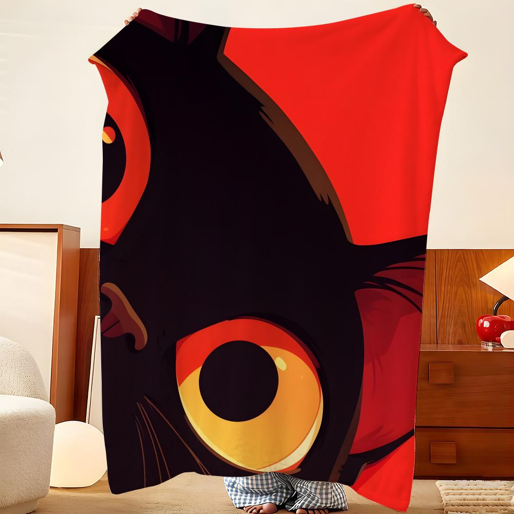 Art F-flow Throw Flannel Throw Blanket, Lightweight Cozy, Durable Washable Cute Cool