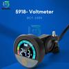 DC8-100V Rundes Digitalanzeige Voltmeter LED Digitales Voltmeter Panel Voltmeter Monitor Messgerät Anzeige Auto Zubehör Wasserdicht