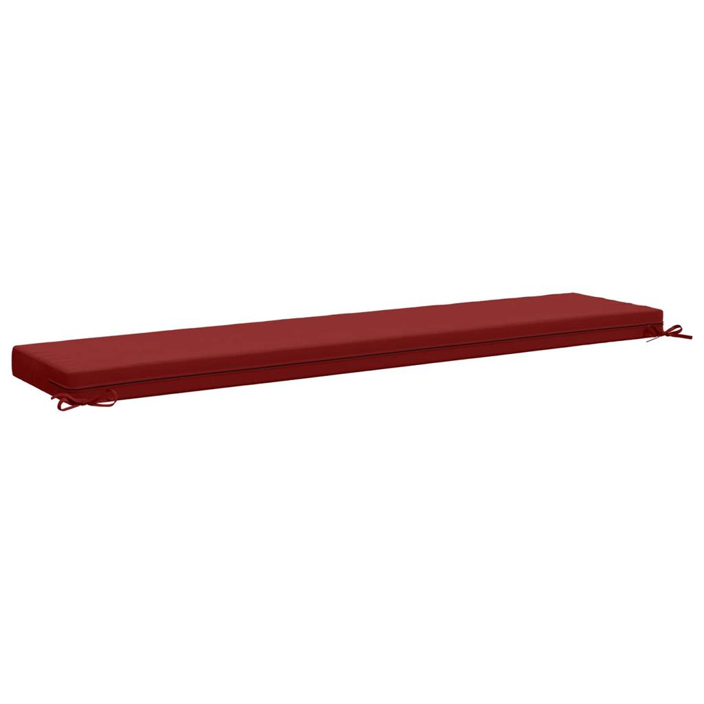 2 Piece Bench Cushions SOEST 2 Pcs. 100percent  Polyester Wine Red