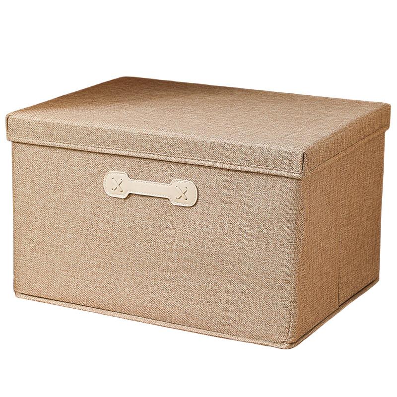 Förvaringslåda för sängkläder i Oxford-tyg med handtag för användning i garderoben