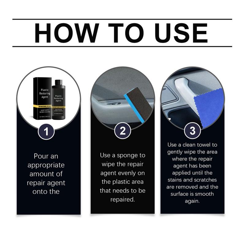 Car Restorer Kit Powerful Car Cleaning Kit 100ml Vehicles Refurbish Agent Cars Gentle Scratch Repair Agent