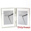 7 And 5 Inch Double Sided Transparent Fold Dual Photo Frame For Home Decor