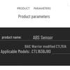 ATNKADDS ABS Sensor for BAIC Warrior