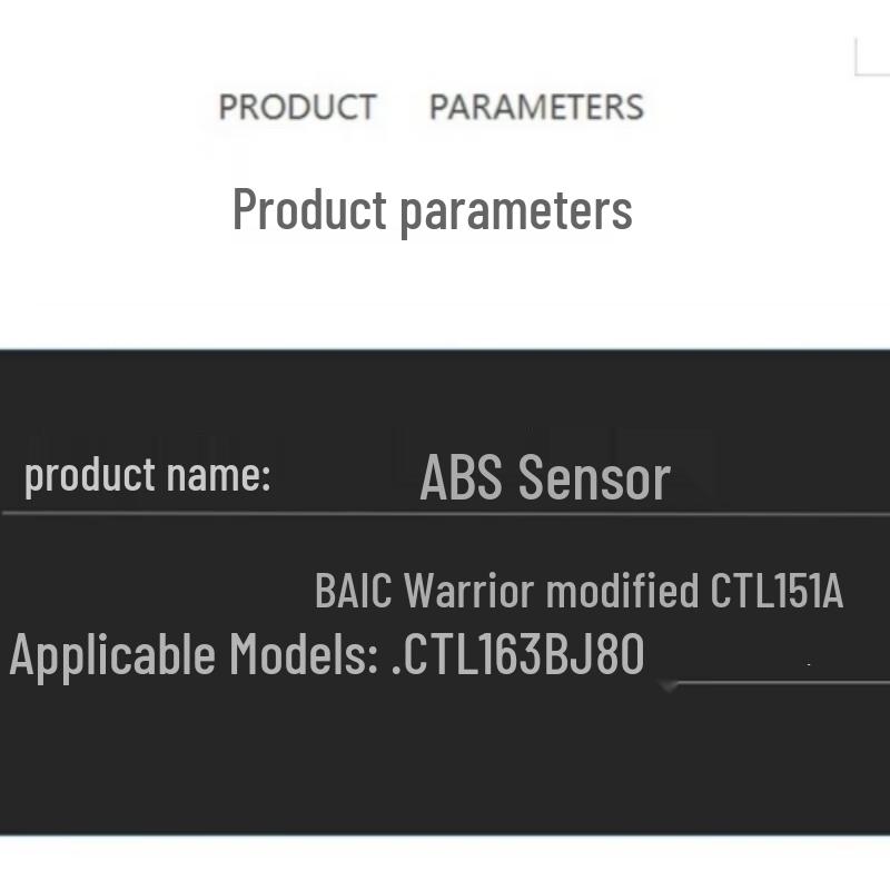 ATNKADDS ABS Sensor for BAIC Warrior