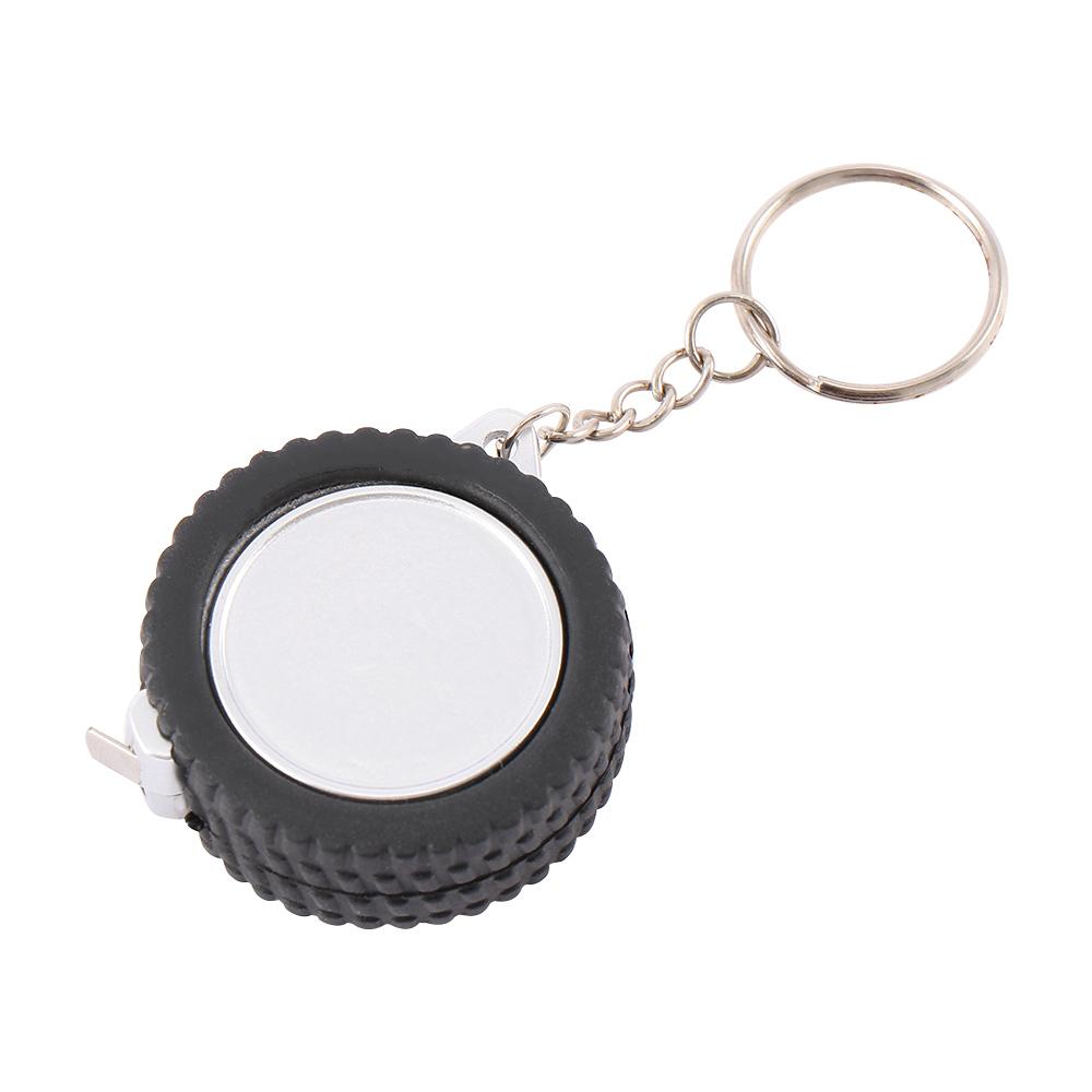 1M Tyre Shaped Keyring Plastic Tape Measures Measuring Tools Measurement Soft Ruler