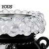 Haunted House Props Halloween Cauldron LED Bubble Light Decor, Color Changing Witch Potion Lamp with Mysterious Purple Lights Light, Spooky