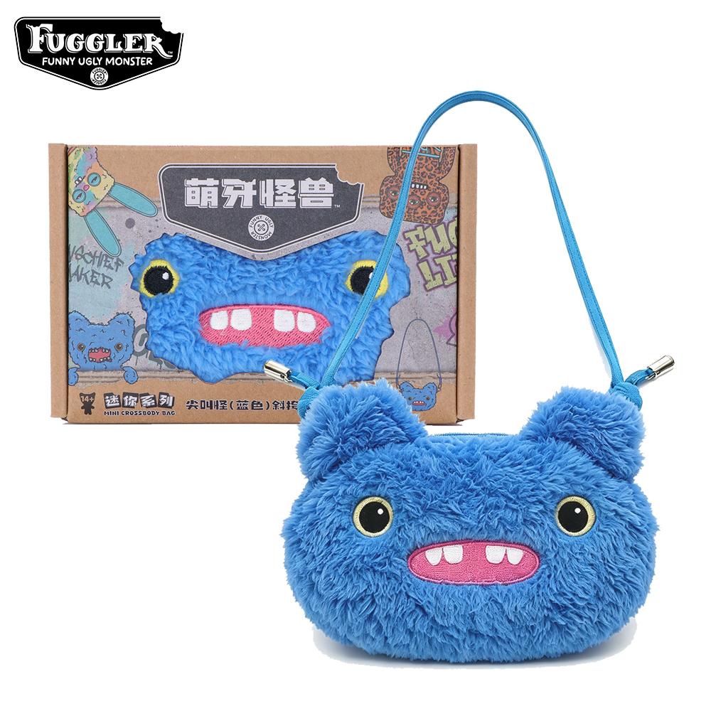 Fuggler Original Mini Shoulder Coin Purse Plush Toy 10cm Bag Ugly Monster Headphone Case Small Capacity Peluche Adjustable Strap