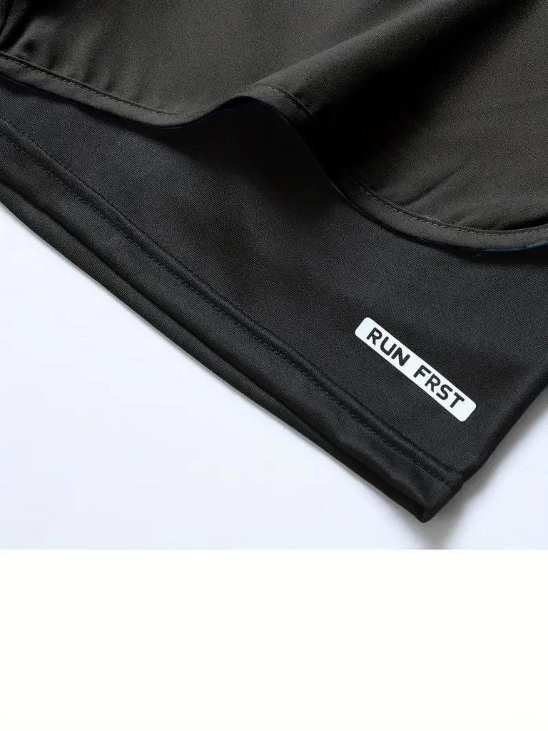 Women's Summer Quick-Dry Breathable Yoga Shorts with Faux Two-Piece Design