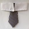 Pet Striped Bow Tie For Dogs Cats Adjustable Magic Stickers Pet Bowtie For Weddings Holidays Parties