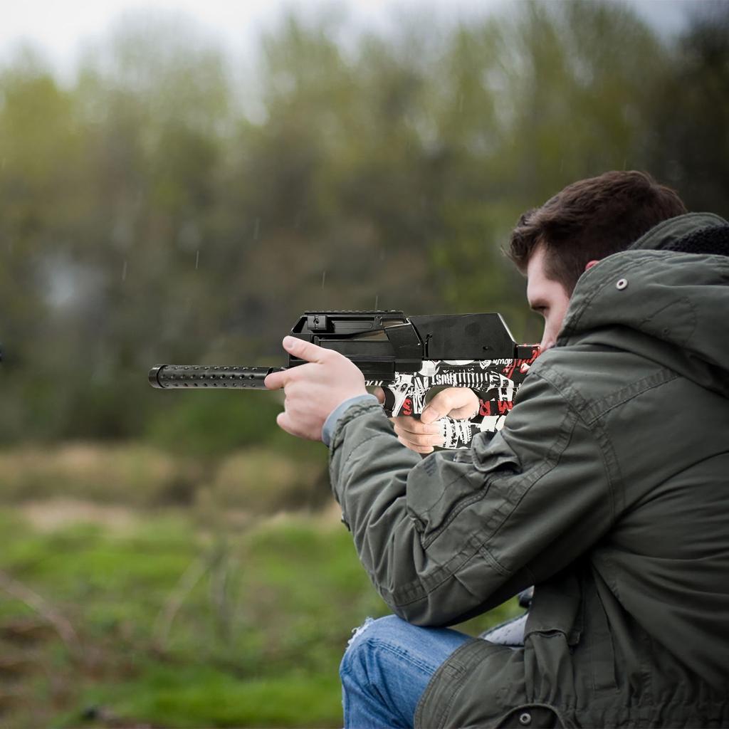 Electric Gel Ball Blaster Toy , Splatter Ball Blaster With 2500 Water Bullets Beads & Goggles, High Performance Assembled Automatic Toy For Outdoor