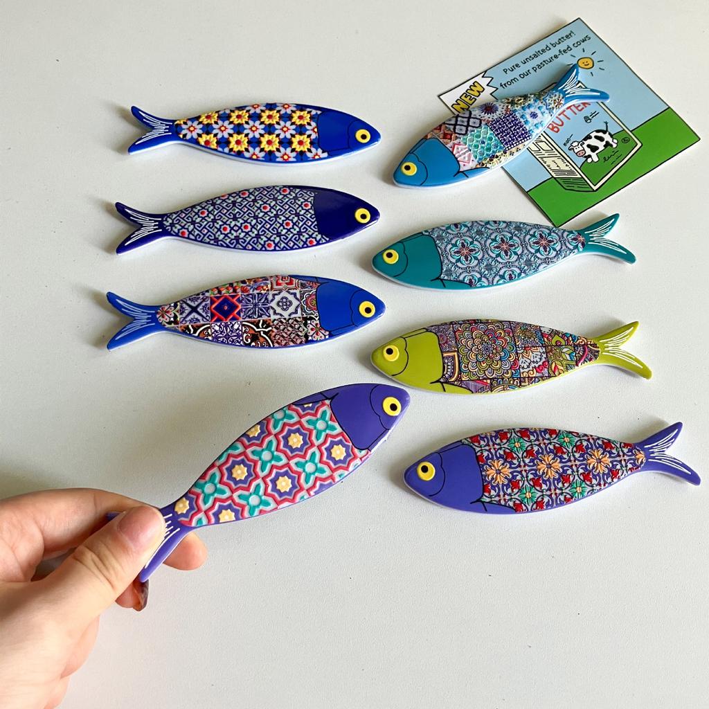 Home Decor Resin Fat Headed Fish Bottle Opener Creative Portable Refrigerator Sticker DIY Cute Fridge Magnet Locker Cabinet