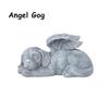 1 Stück Design Harz Engel Hund Katze Statue Niedliche Tiere Skulptur Ornamente Geschenke Geeignet Gartendekoration Hausgold Ornament