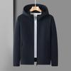 Men's Soft Shell Hooded Windbreaker Jacket - Warm, Breathable, Comfortable, and Trendy for Business Casual or Outdoor Activities.
