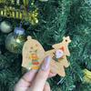 Christmas Ornaments: Santa, Snowman, Reindeer, Sleigh, Small Pendants, Kraft Paper DIY Accessories