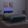 Maison Exclusive - Sommier à lattes de lit avec matelas LED Vert foncé 120x200 cm