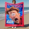 1PC Small Foot Outdoor Flannel Blanket Soft Plush Decor for Picnics, camping,Bedroom, Playroom, Office1189A