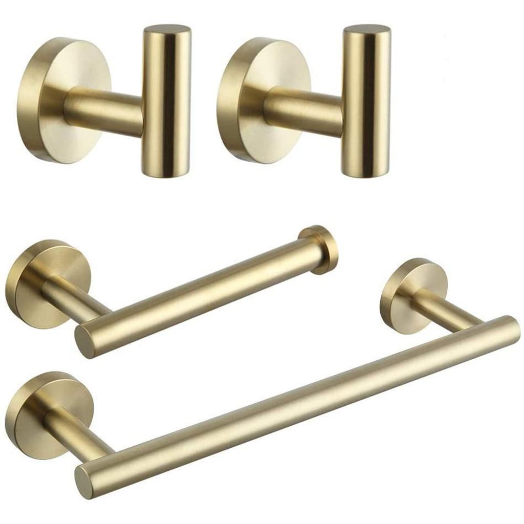 Stainless Steel Towel Rack Paper Towel Rack Bathroom Towel Bar Wall Hook Bathroom Storage Rack