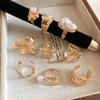 Pearl Fashion Simple Open Ring Light Luxury High Sense Ring Design Sense Niche Index Finger Ring Women