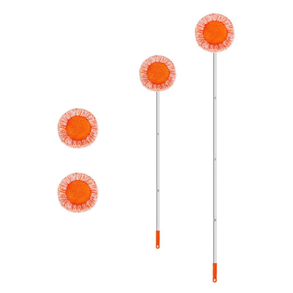 New Sunflower Mop For Dust Removal And Car Washing Rotatable Clean Solid Powerful Absorbent Chenille Flat Mop N9N2