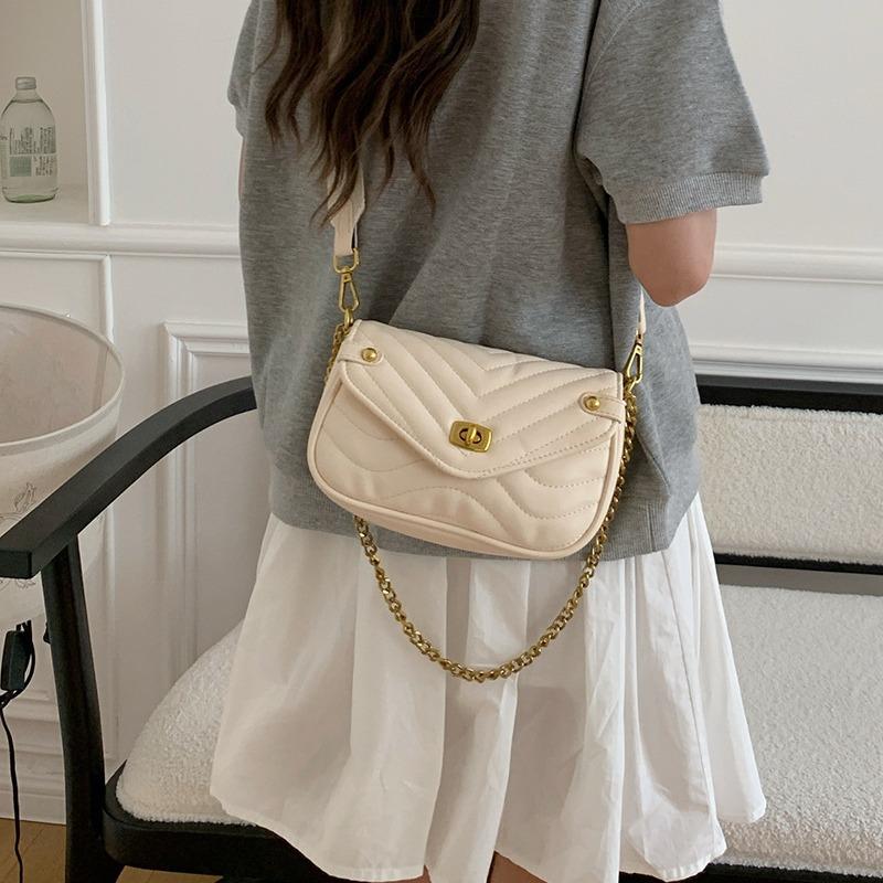 Fashionable and Popular Ladies' Mother-child Bag New Texture Chain Shoulder Bag Texture Diamond Square Bag