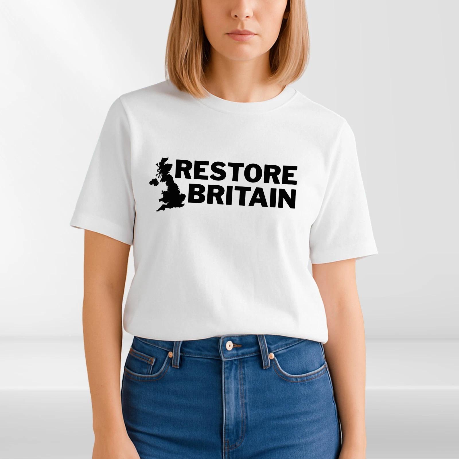 

Restore Britain T Shirt Rupert Lowe Politics Patriot British Anti Labour Top Tee XXXL