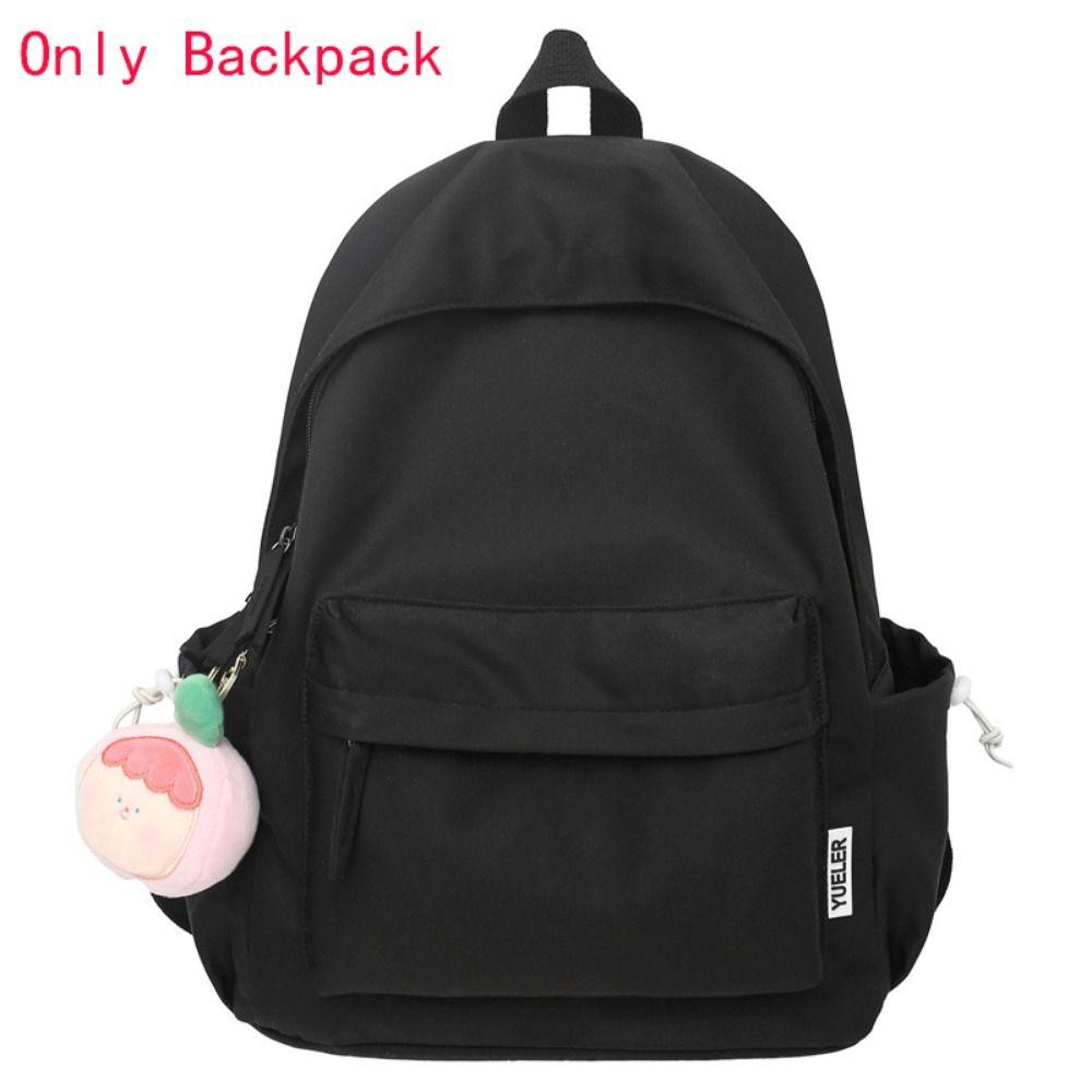 Backpack Casual Canvas Book Backpack Green Adjustable Strap Large Capacity Street Travel Bag Student School Bags Portable