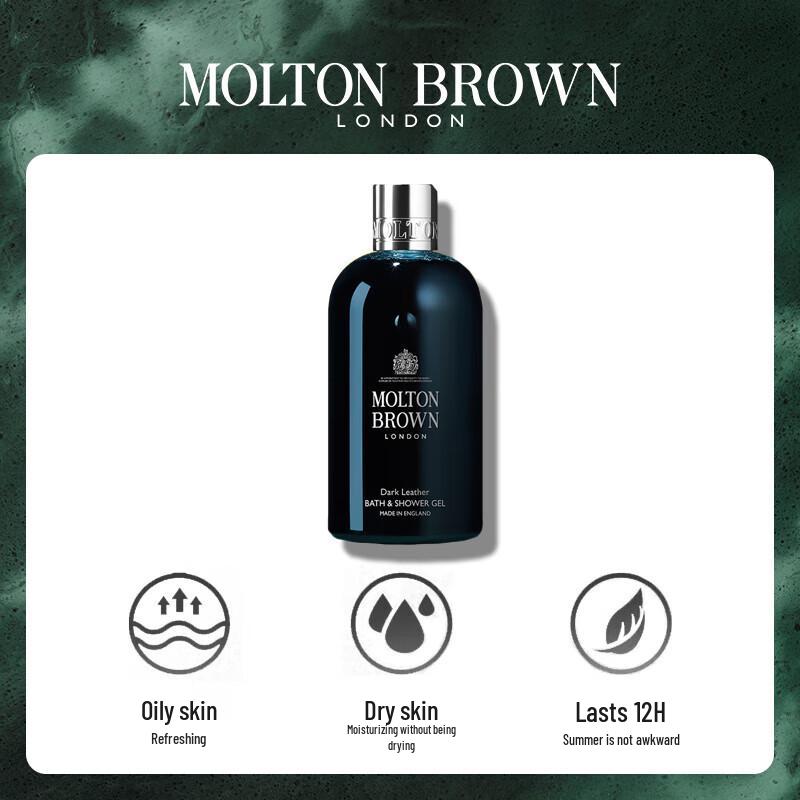 Molton Brown Dark Leather Shower Gel & Ginger Shampoo Set
