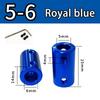Burgundy/Sky Blue/Royal Blue Aluminum Alloy Colored Coupling Length:25mm Specification:3~10 Full Series Rigid Coupling Set Screw