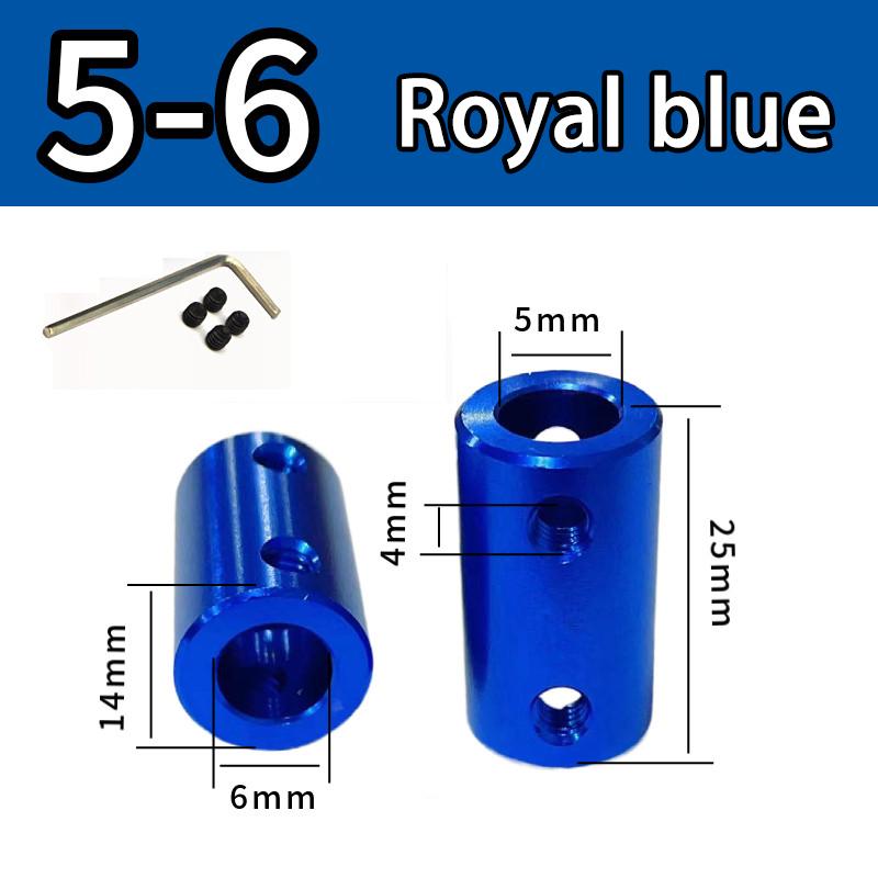 Burgundy/Sky Blue/Royal Blue Aluminum Alloy Colored Coupling Length:25mm Specification:3~10 Full Series Rigid Coupling Set Screw