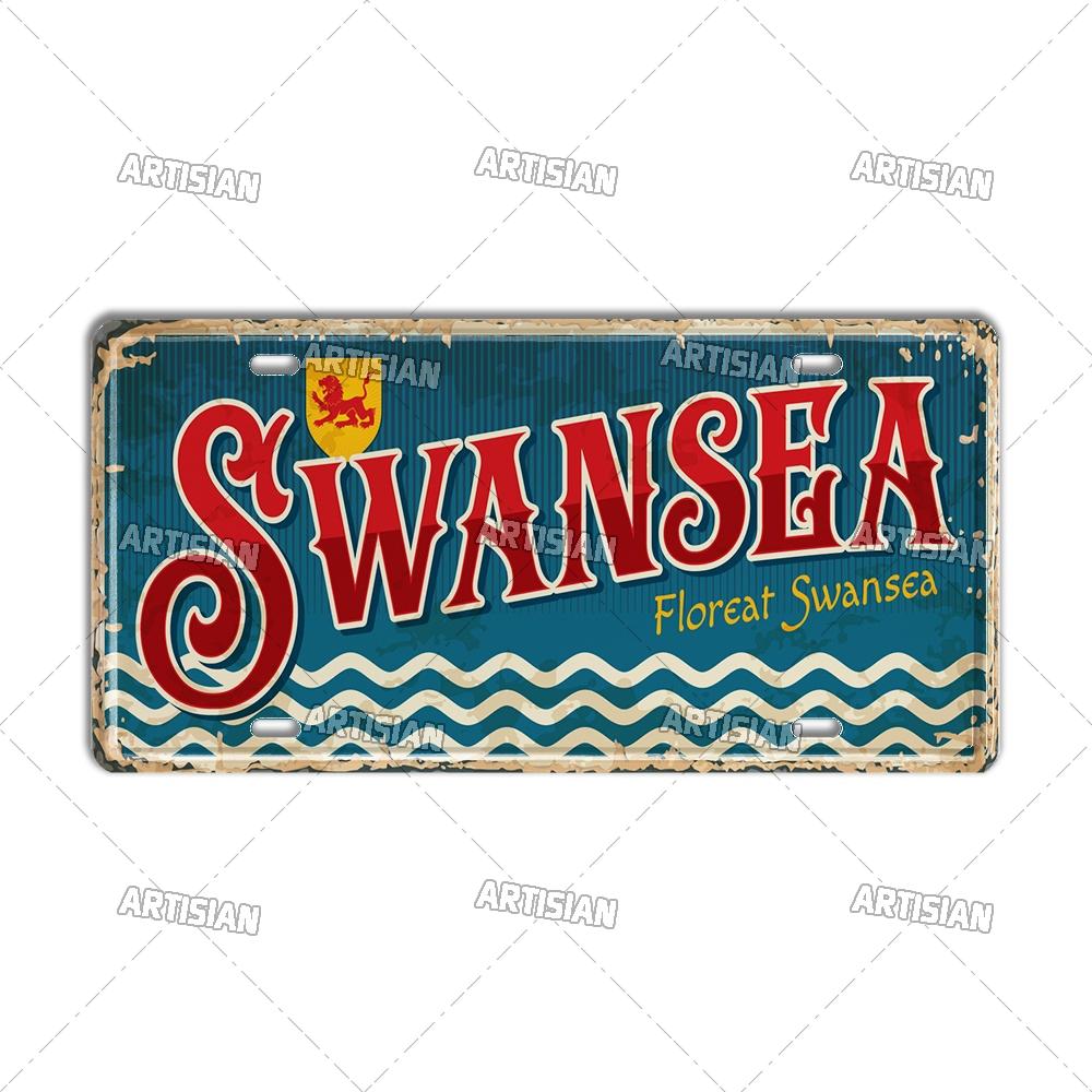 

Artisian Britain Scotland Northern Ireland Landmark License Plate England UK Metal Tin Plaque United Kingdom City Car Metal Sign 20x30cm