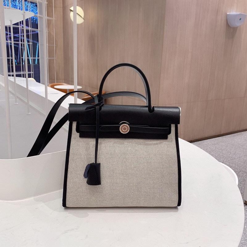 2026 / Nuova Collezione 2531 Pelle Con Tela E Borsa In Pelle Borsa A Mano Singola Spalla Borsa A Tracolla Vera Pelle Con Borsa In Stoffa