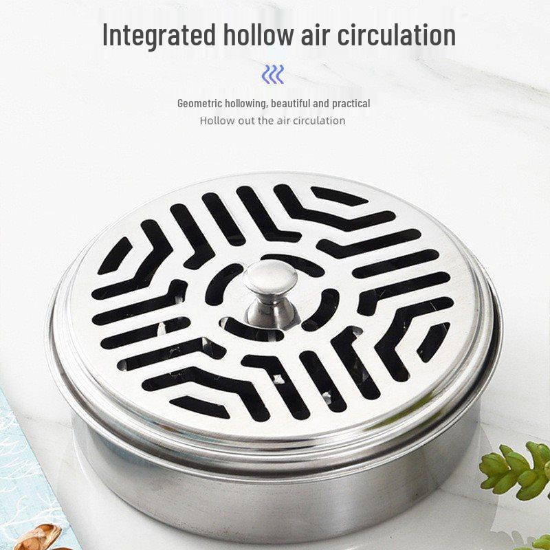 

Fireproof Mosquito Coil Holder: Indoor/Outdoor Large Incense Burner and Creative Plate Rack