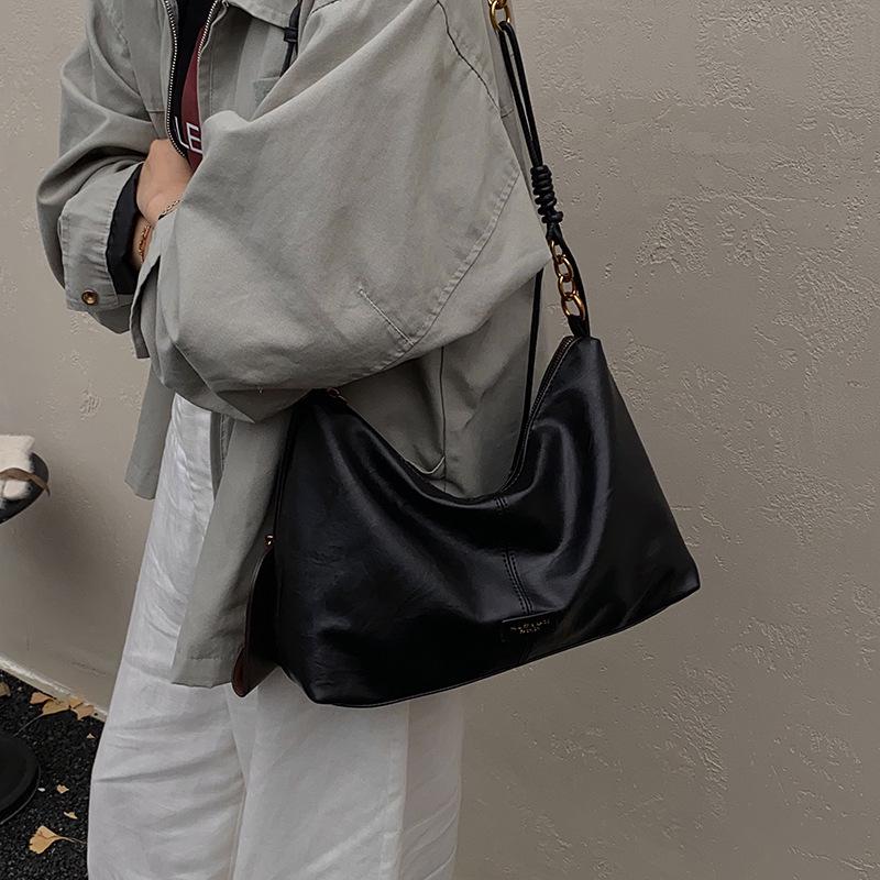 

Женская ретро-сумка-тоут и кроссбоди из мягкой искусственной кожи большой вместимости, осень/зима 2025