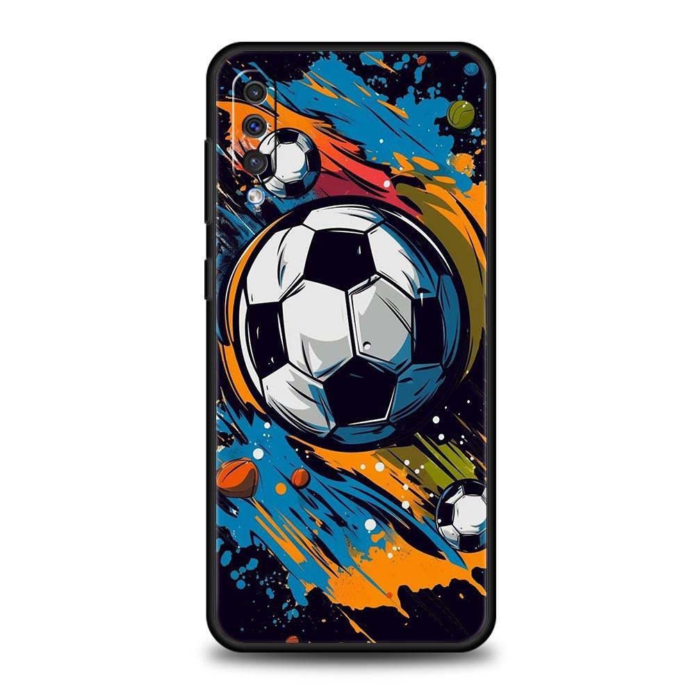 Football Passion Soccer Ball Phone Case For Samsung A54 A52 A24 A14 A50 A70 A40 A20S A20E A02S A12 A22 A34 A42 A32 5G A04s Cover
