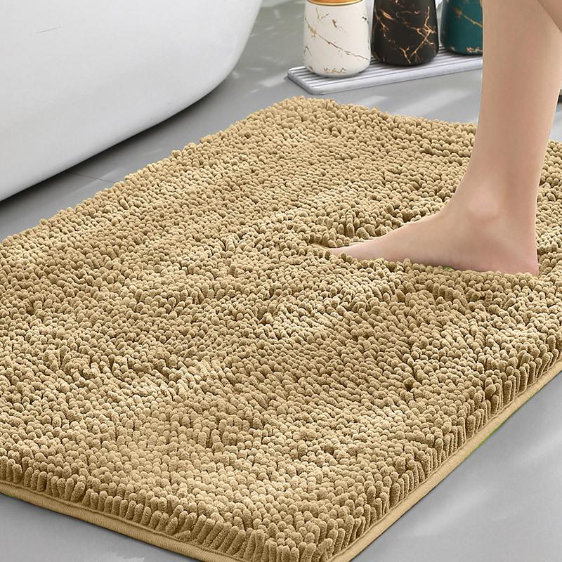 Chenier Teppich, Badezimmerbodenmatte, Rutschfester Teppich, Saugfähige Badematten