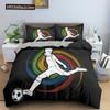 Sport Polyester Duvet Cover Set King Queen Size Bedding Set Sport Player Action On Spin Wheel Graphic Bedclothes Bedroom Decor