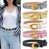 Sparkling PU Leather Belt Bling Bling Trendy Waistband Women Fashion Waist Strap