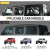 Window Rain Guards Rain Gutter Compatible with 2018-2025 Jeep Wrangler JL 4XE Gladiator JT Accessories Side Window Rainwater Deflectors Rain Groove