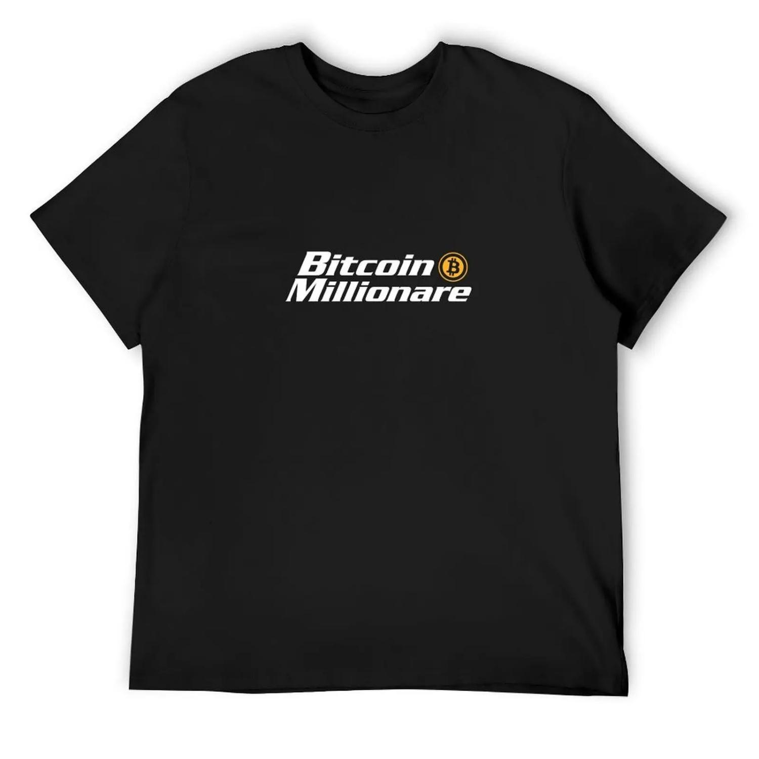 Bitcoin Millionare T-Shirt shirts graphic cotton graphic tees aesthetic clothes mens graphic t-shirts hip hop S