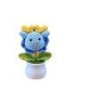 Handmade Crochet Dragon Flower Pot Home Room Decoration Finished Wool Knitting Office Desktop Ornament Christmas Birthday Gifts